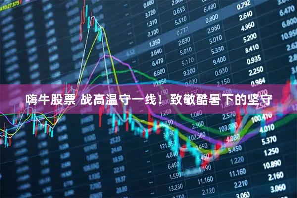 嗨牛股票 战高温守一线！致敬酷暑下的坚守